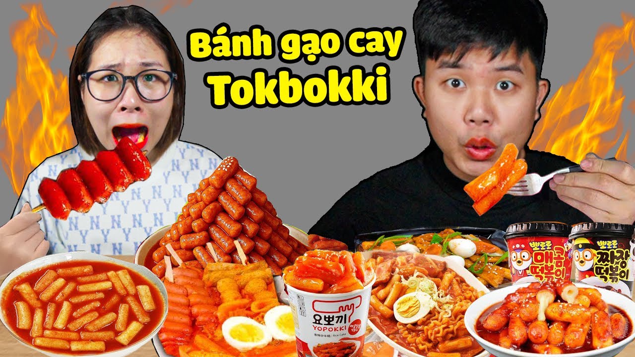 bqThanh Vlog | Thử Thách Làm Ăn Bánh Gạo Siêu Cay Tokbokki Hàn Quốc Bỏng Mồm