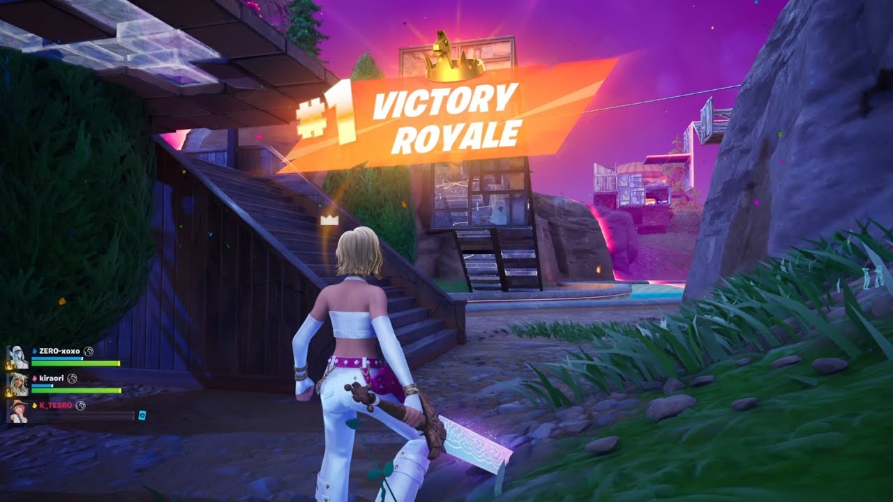 Fortnite Cat Holloway Win Squad Update v39.40 PS5 Gameplay 