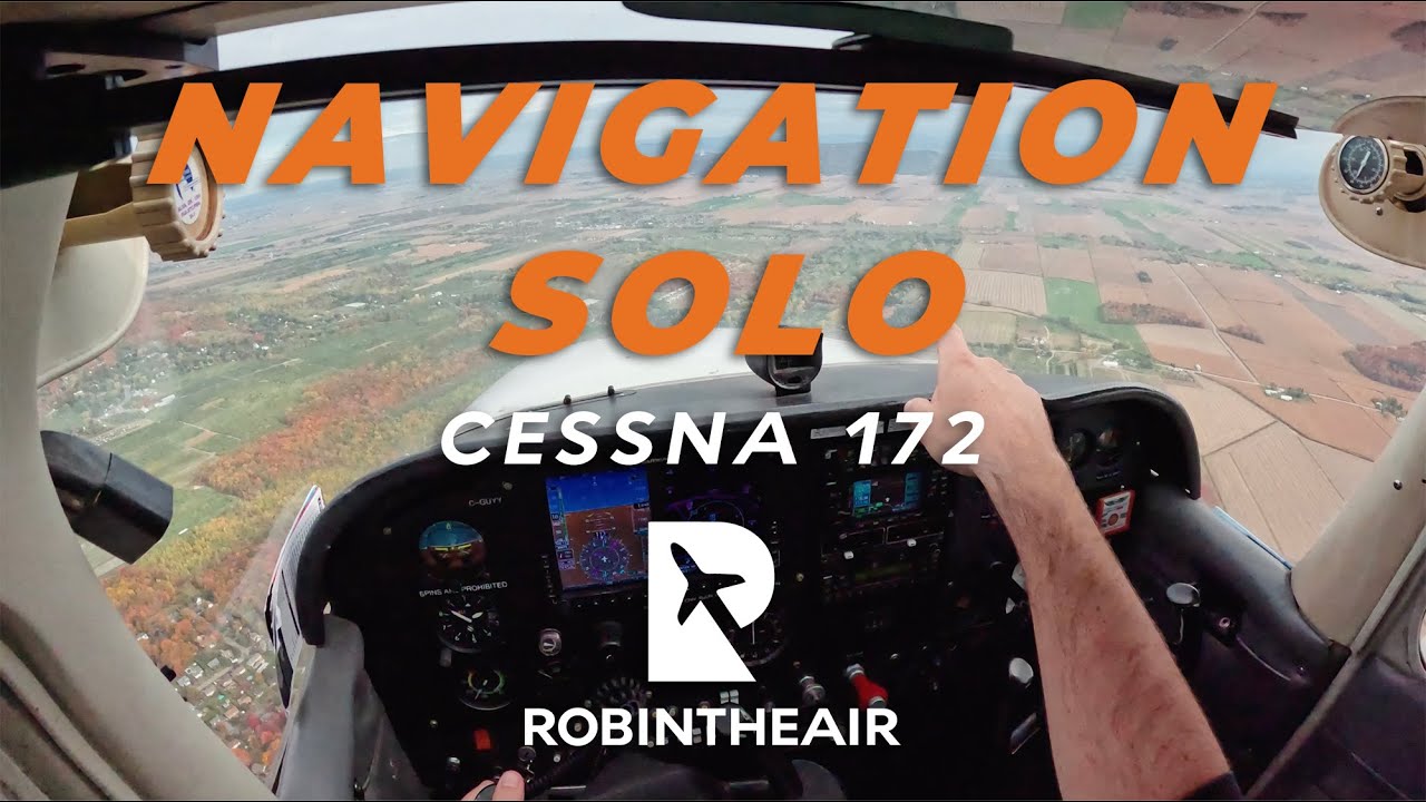 Première Navigation Solo PPL || Saint-Hubert CYHU || Cessna 172 || Gopro 11 & 12 avec Télémétrie