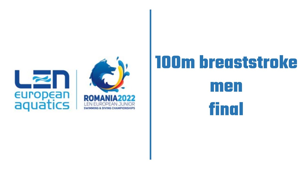 100m Breaststroke MEN FINAL - European Junior Swimming Championship 2022 Otopeni