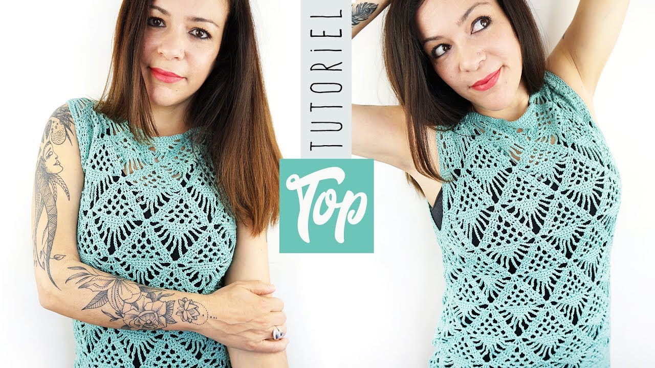 TUTO comment faire un top au crochet avec un point ajouré