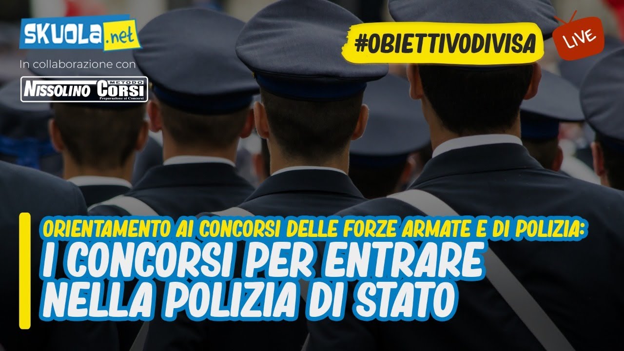#ObiettivoDivisa: I concorsi per entrare nella Polizia di Stato