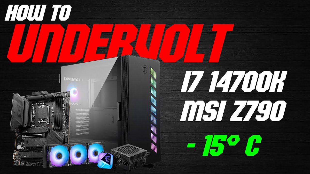 HOW TO UNDERVOLT ANY 14TH GENERATION CPU ‼️I7 14700K WITH MSI Z790 TOMAHAWK WIFI DDR5