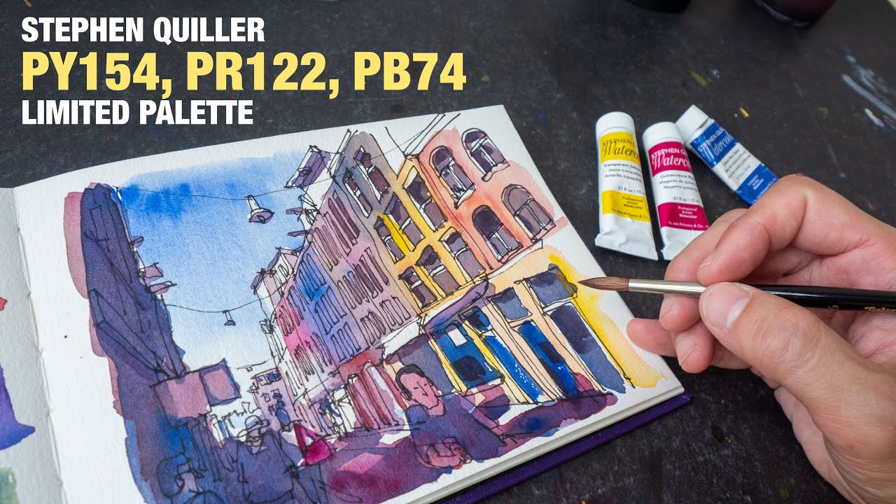 Stephen Quiller PY154, PR122, PB74 Limited Palette