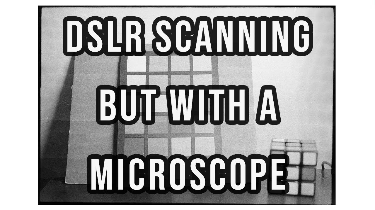 Scanning film with a microscope