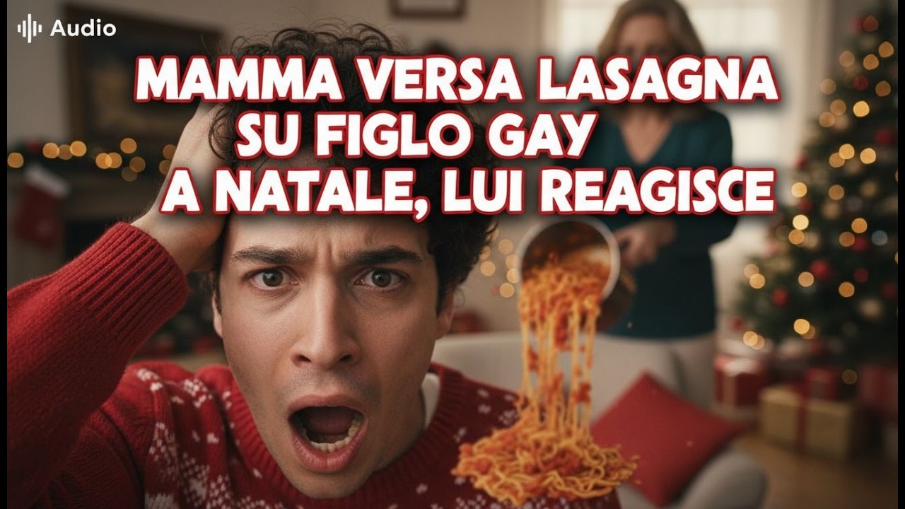 Mamma Versa Lasagna su Figlio Gay a Vigilia di Natale, Lui Reagisce...