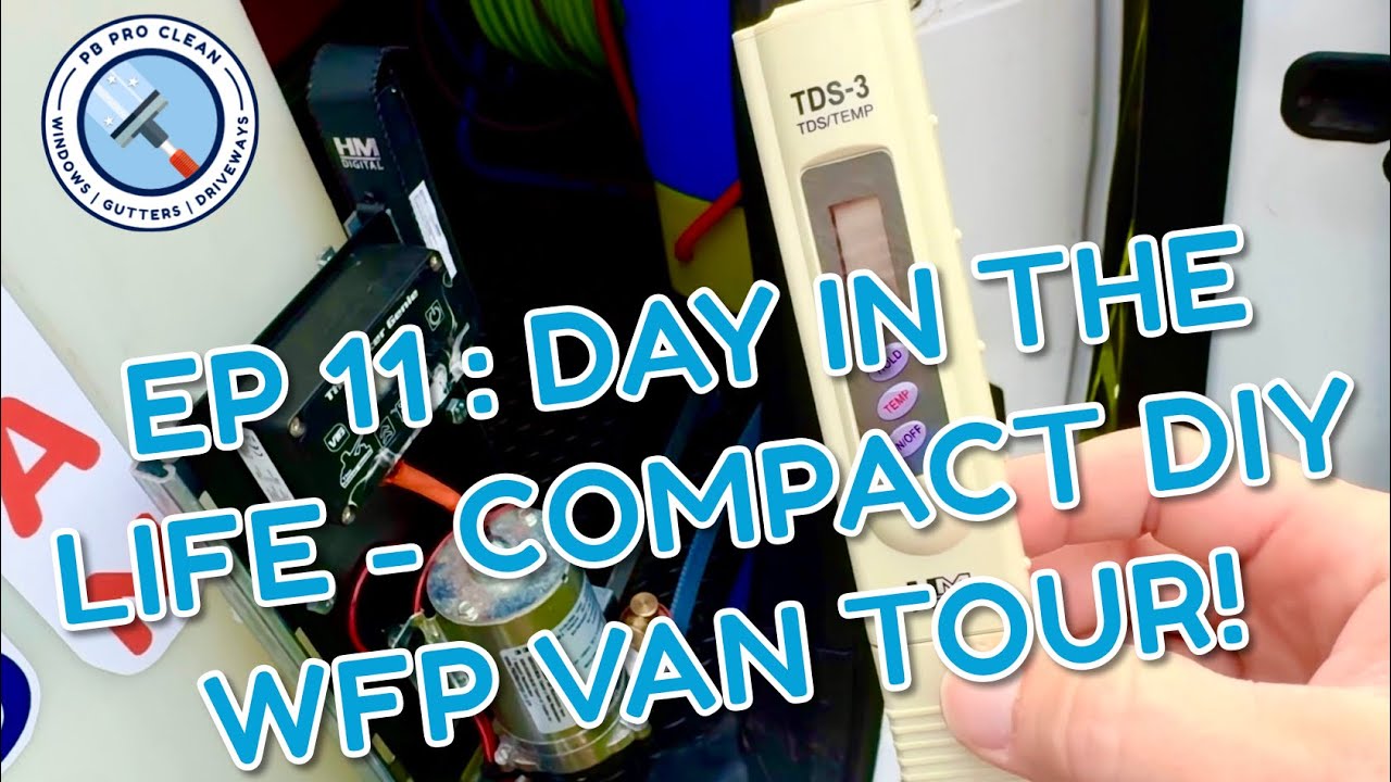 Ep 11 : Day in The Life of a Window Cleaner - Compact, DIY Van Tour!