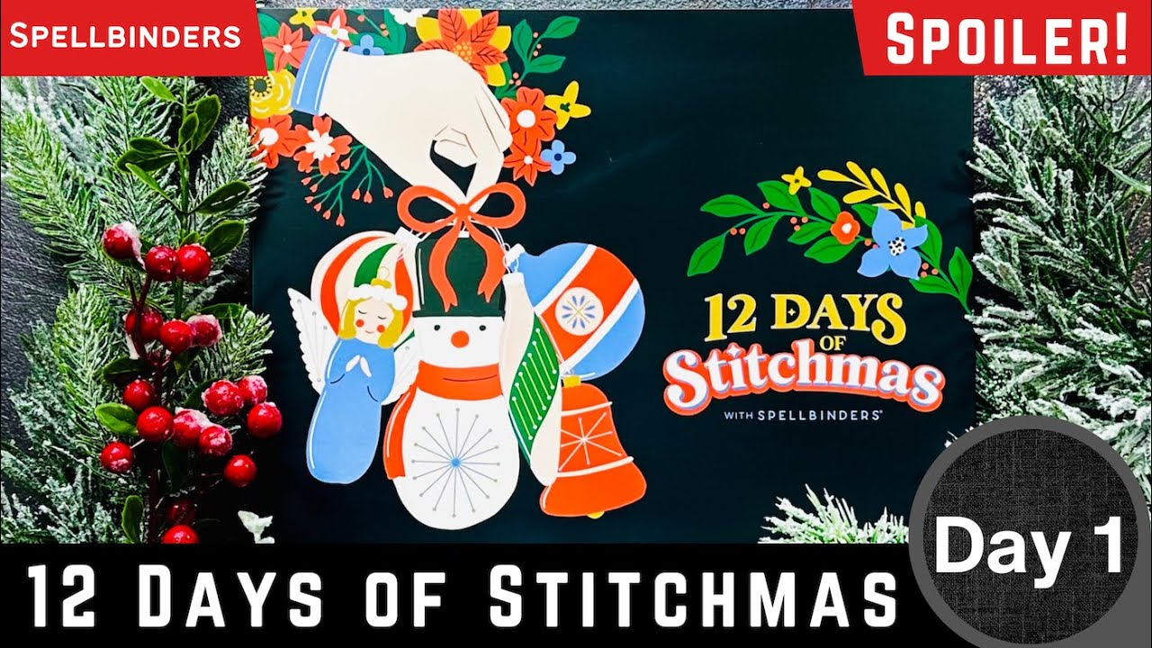Спойлер! Урок по созданию карт | День 1 ~ 12 дней Stitchmas | Spellbinders #teamspellbinders