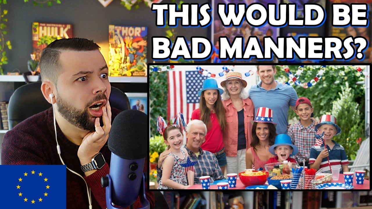 European Reacts to 13 Things Americans Consider BAD Manners that SUPRISE Europeans