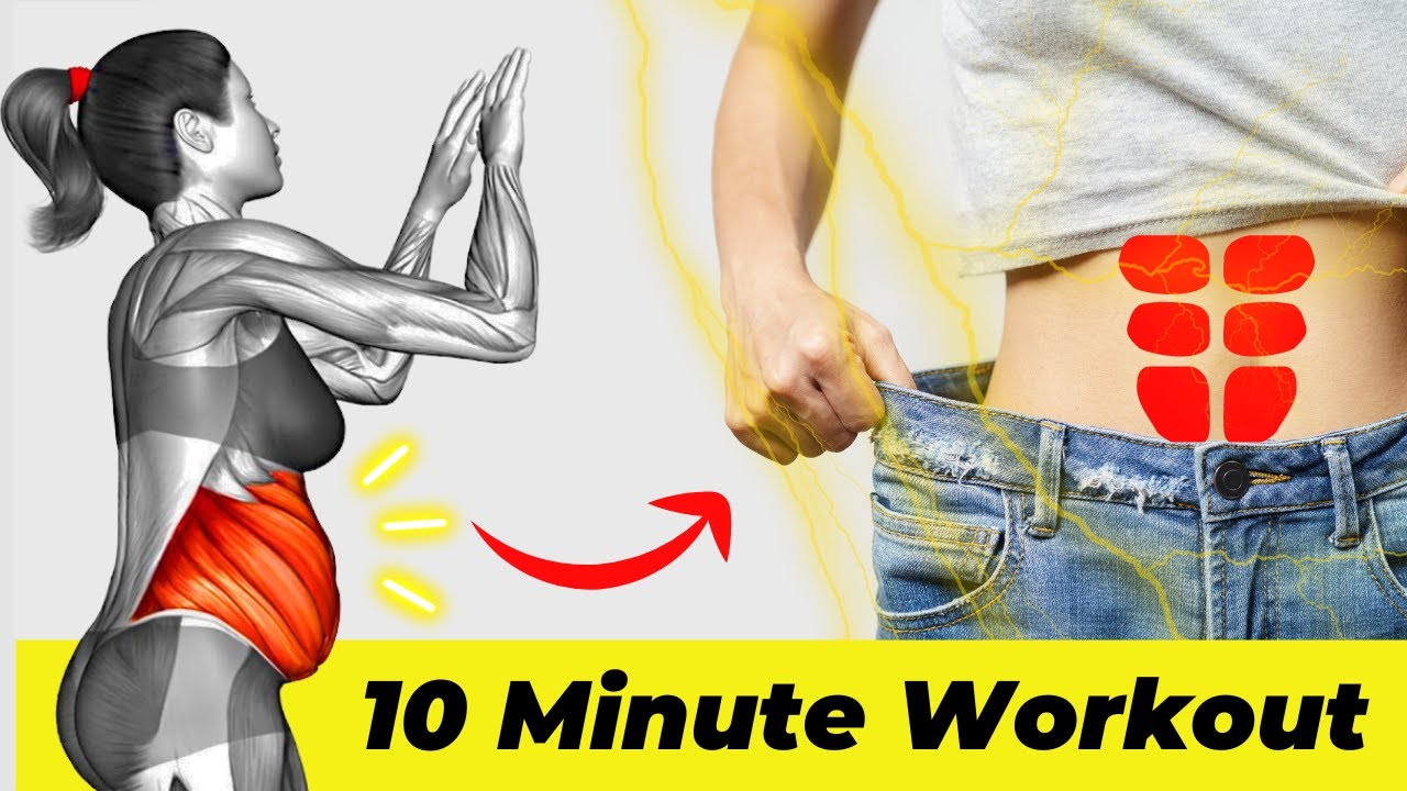 10 Minute Standing Flabby Stomach Workout ✅ | Smaller Waist Exercises - Burning Belly Fat