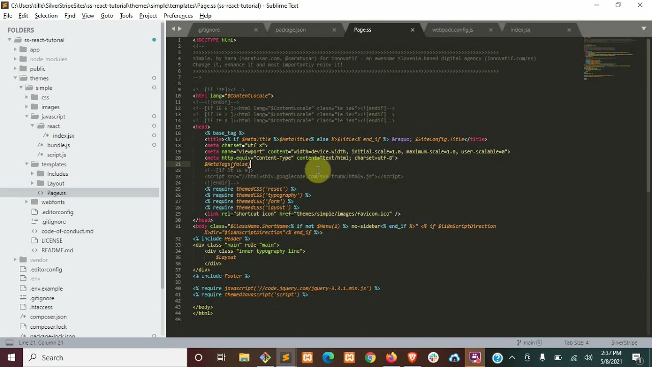 Webpack and Babel - SilverStripe with React Episode 1