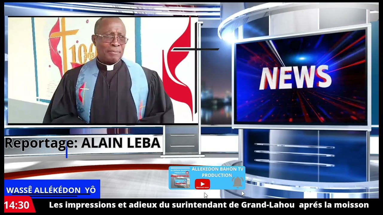 Impressions et adieux du surintendant de Grand-Lahou: Très Révérend Pasteur Gérémie Dozoro