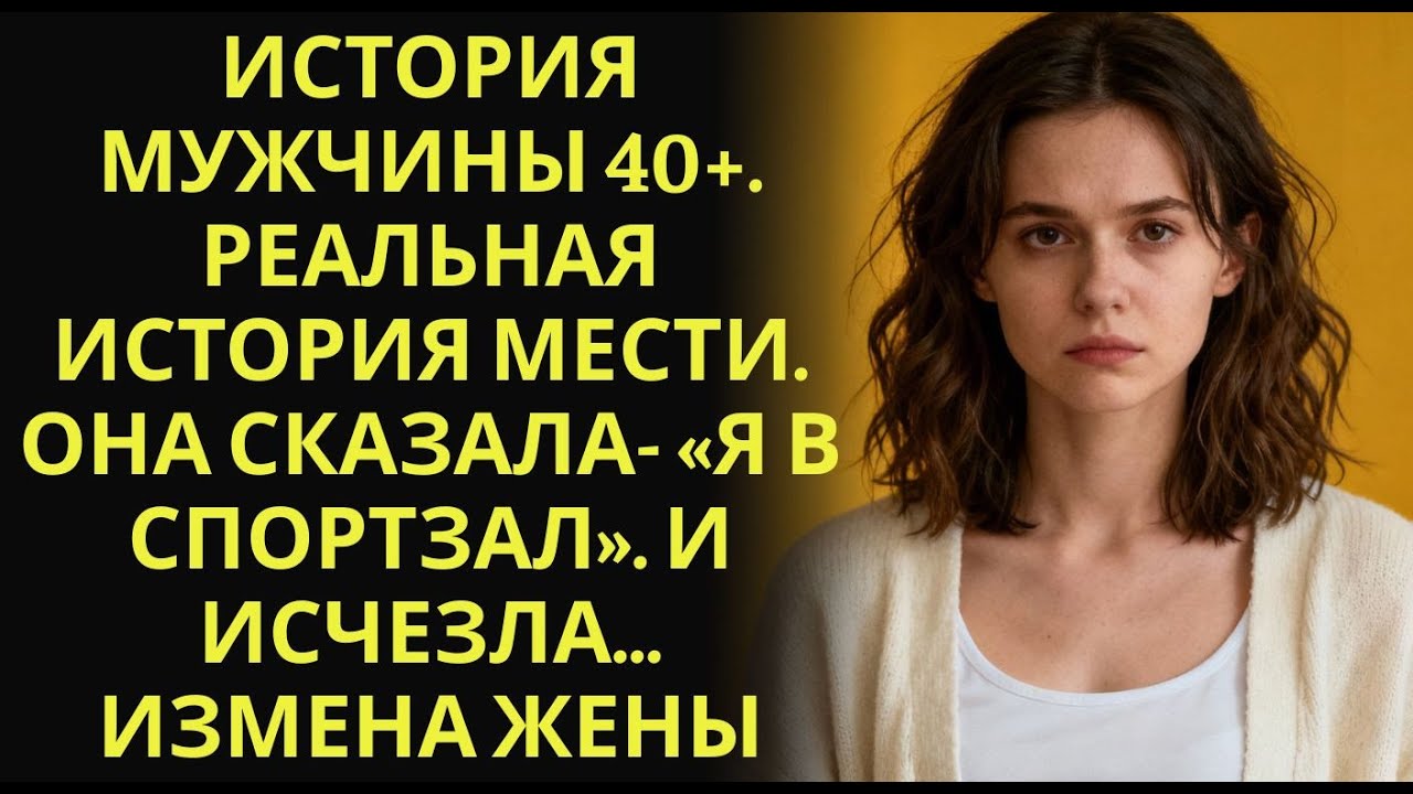 История мужчины 40+  Реальная история мести  Она сказала  «Я в спортзал»  И исчезла… Измена жены