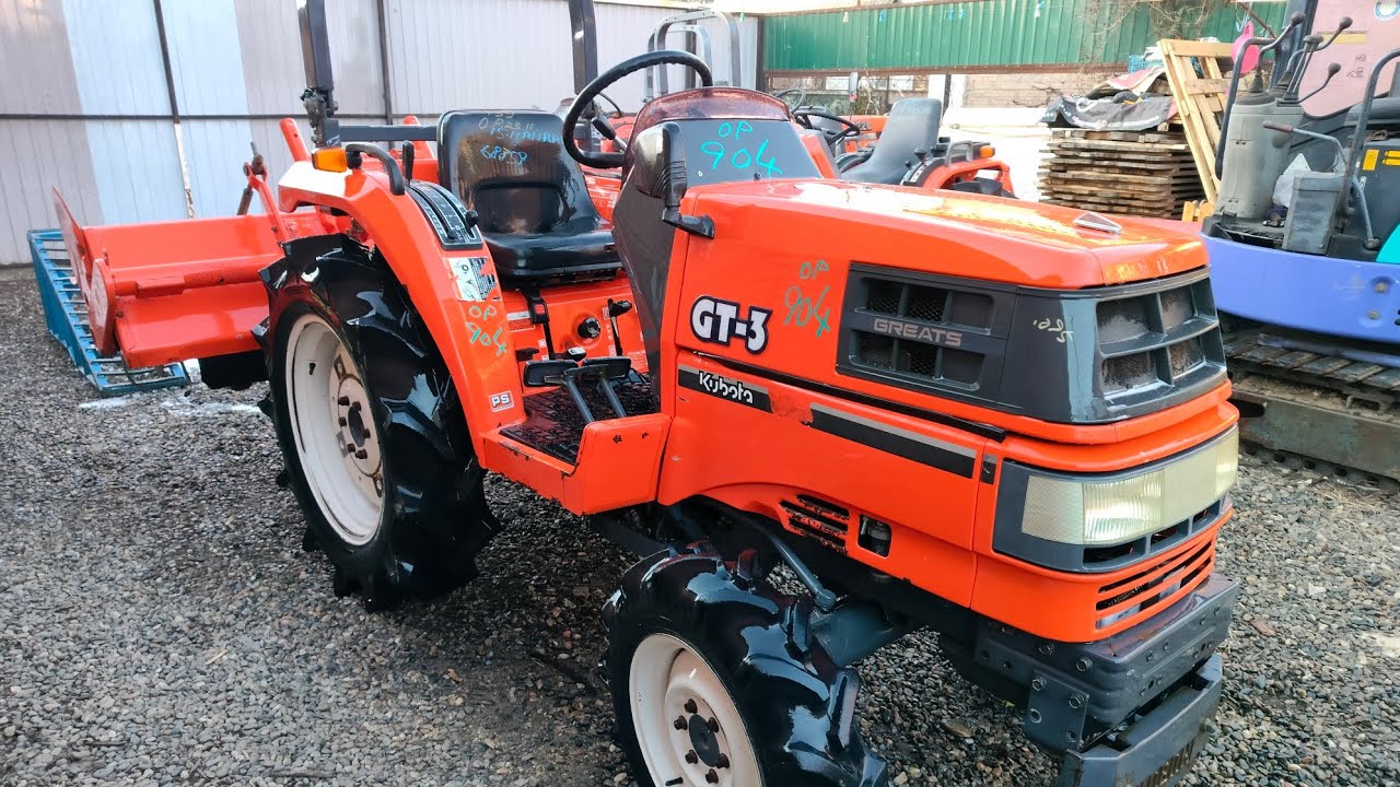 Kubota GT3 японский минитрактор с ПСМ