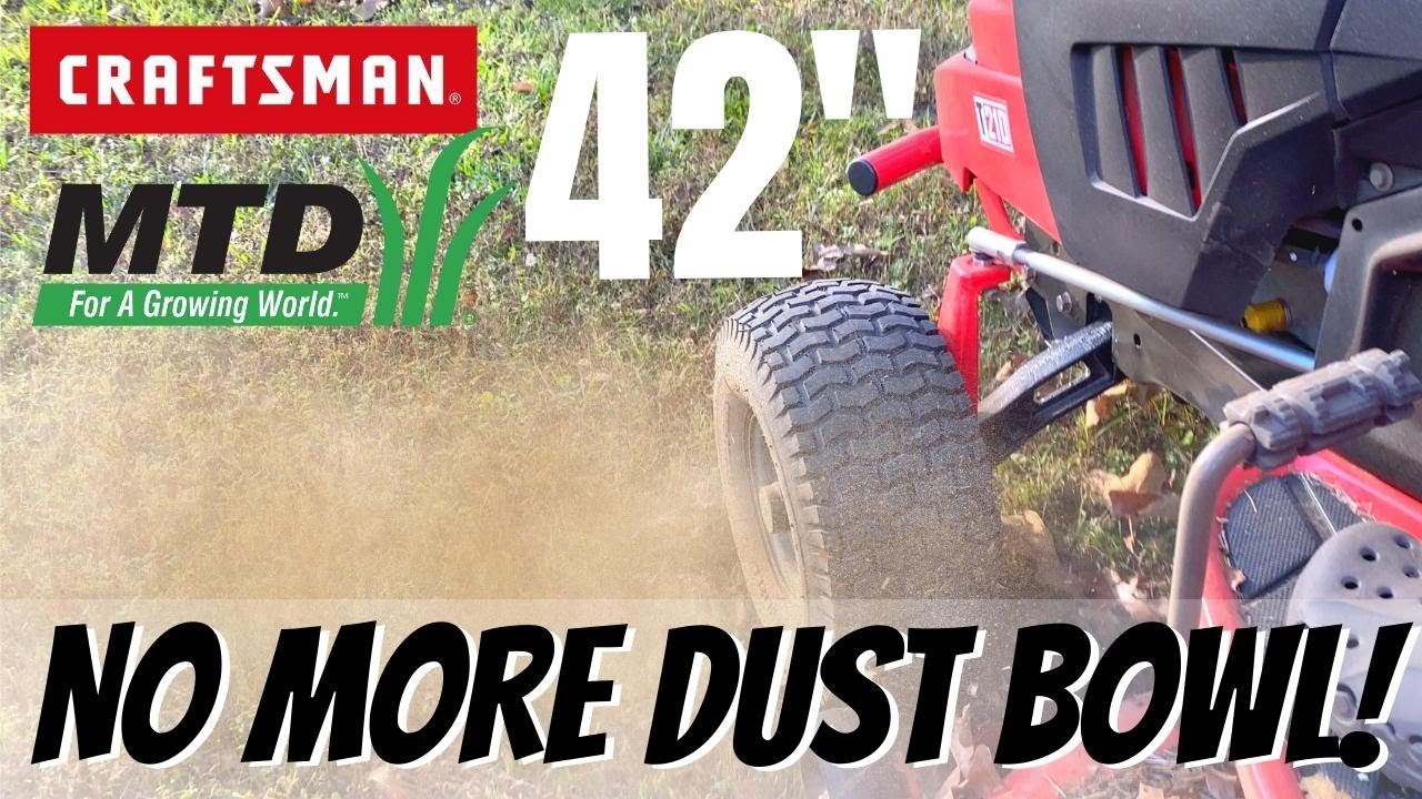 DUST BOWL ELIMINATION for MTD 42-inch Riding Mowers - Craftsman T210 T2200 | Cub Cadet | Troy-bilt