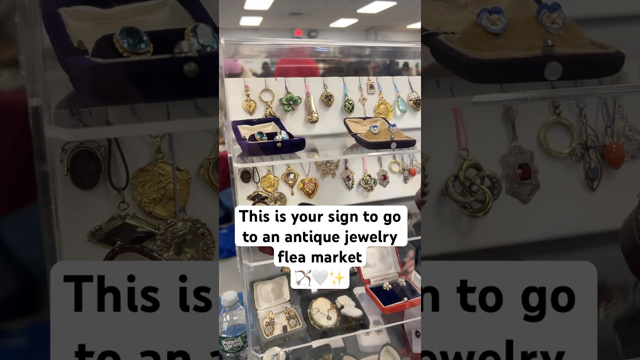 You need to shop at flea markets because they have the most unique and one of a kind jewelry