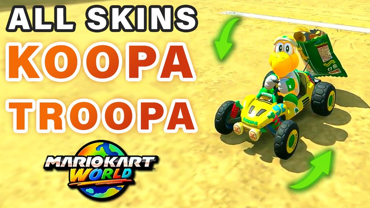 How to Unlock All Koopa Troopa Skins/Costumes ► Mario Kart World