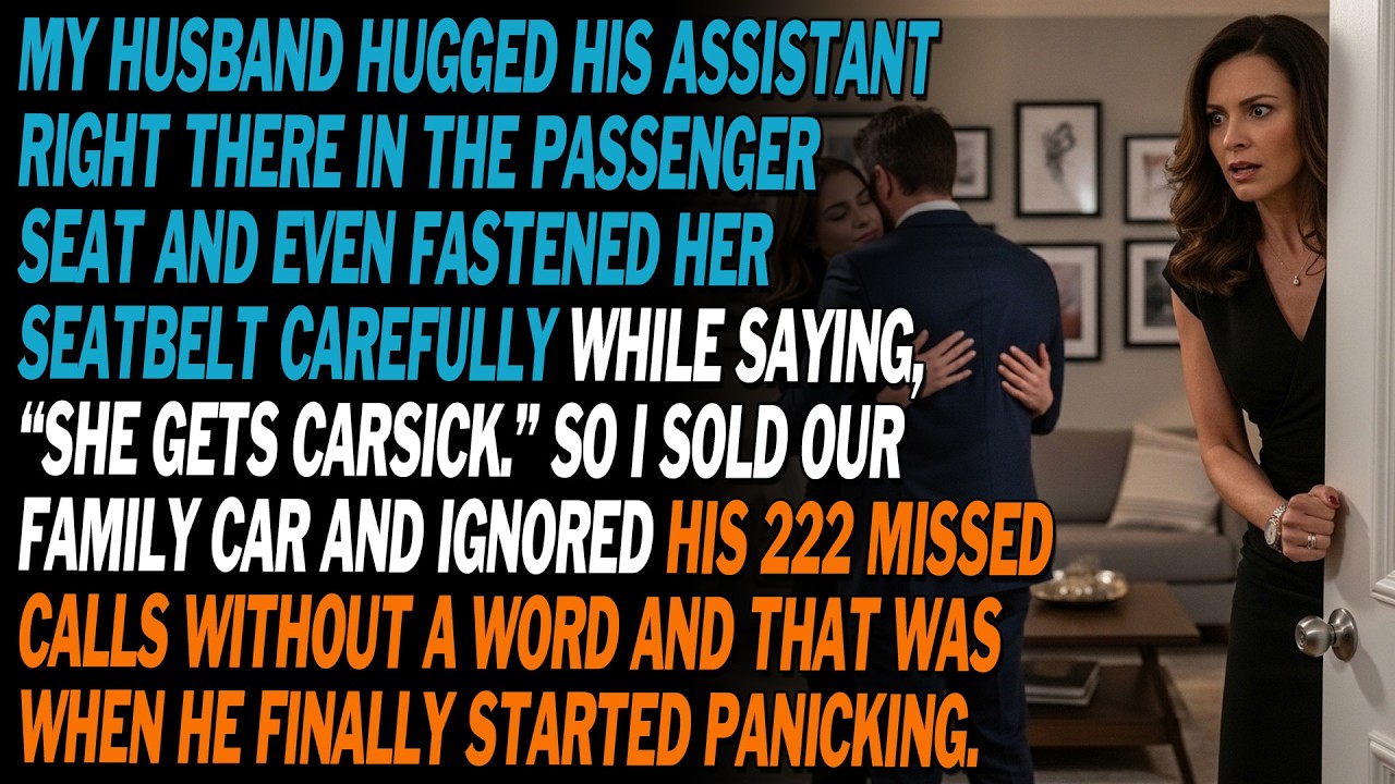 🚗 Husband Hugged His Assistant: “She’s Carsick.” I Didn’t Argue—i Sold The Car And The House.