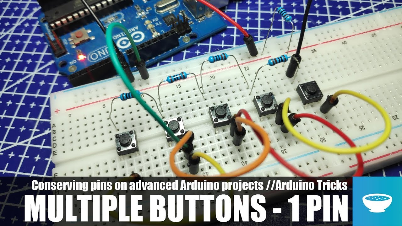 Несколько кнопок на одном выводе Arduino — Экономия выводов // Хитрости Arduino