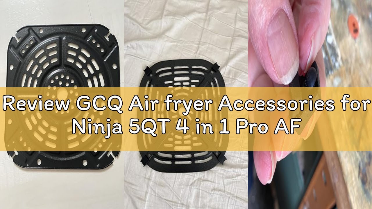 Review GCQ Air fryer Accessories for Ninja 5QT 4 in 1 Pro AF141, 8.5''&times;8.5'' Air Fryer Grill Pan Gri