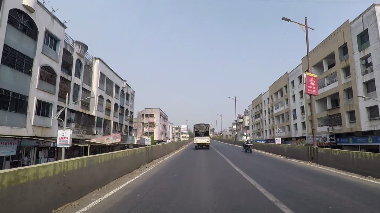 Driving in Pimpri-Chinchwad (Thergaon to Chinchwad) - Maharashtra, India