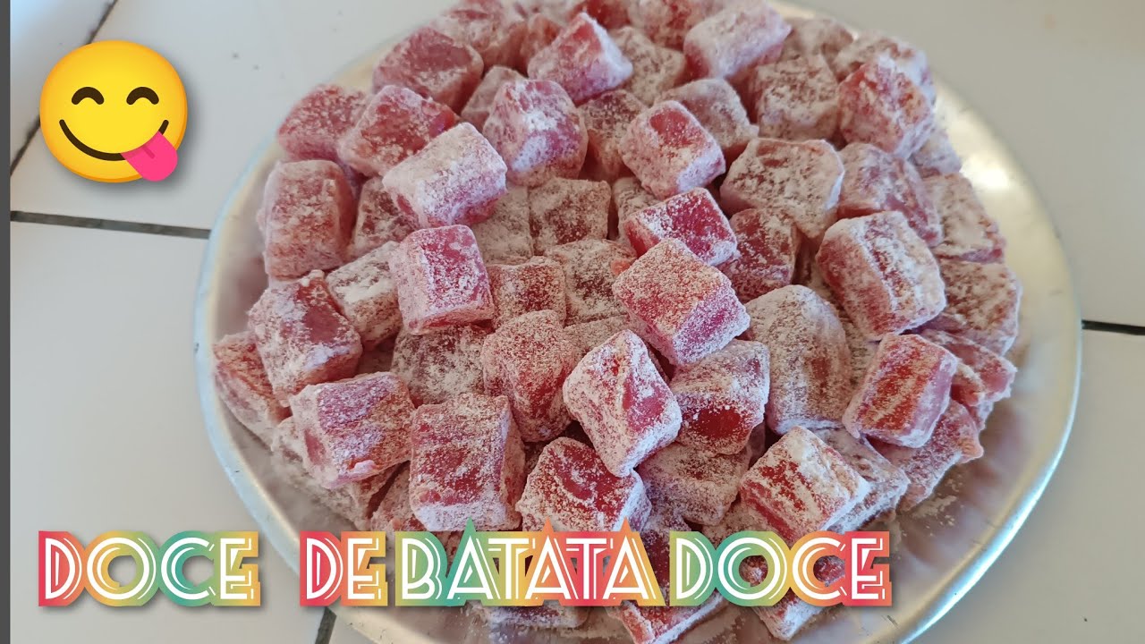 Doce de batata com gelatina, muito fácil de fazer 😋😋