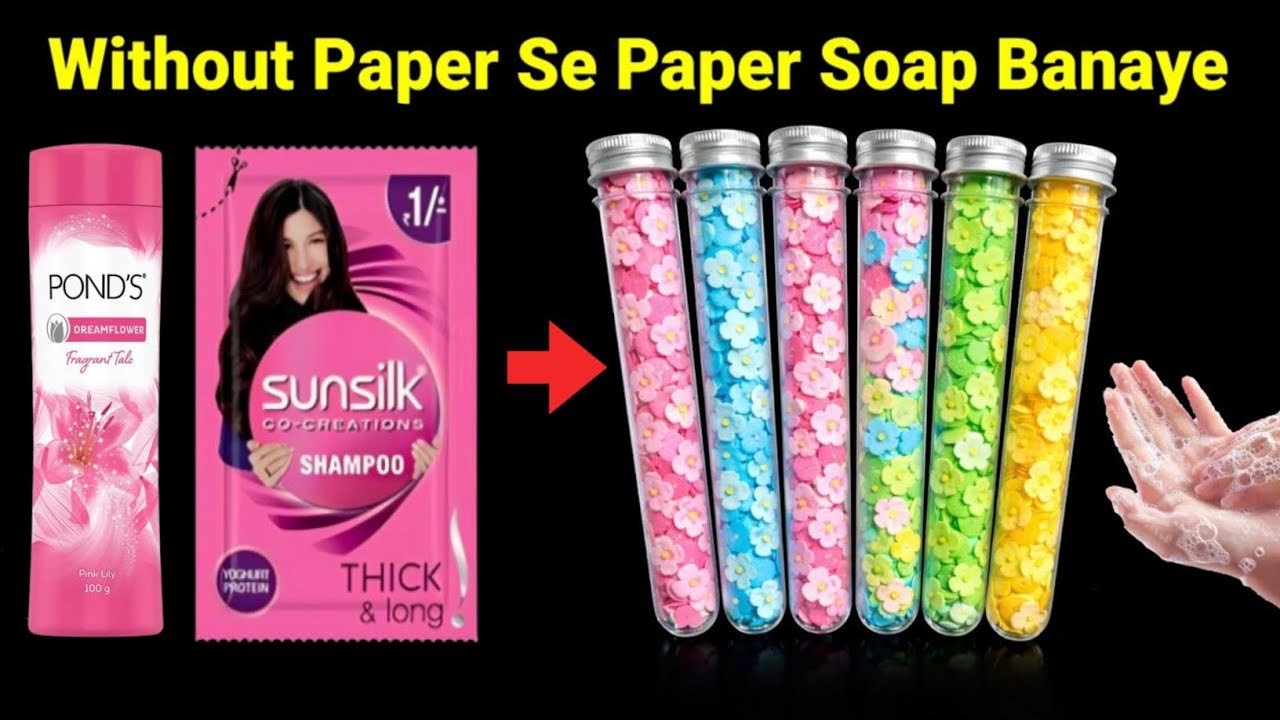 DIY Homemade Cute Paper Soap Making🧼/easy homemade paper soap/how to make paper soap at home