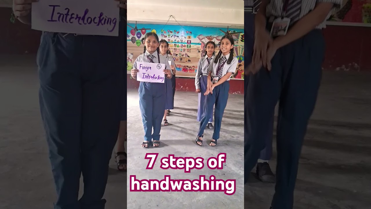 7 steps of handwashing 😊😍