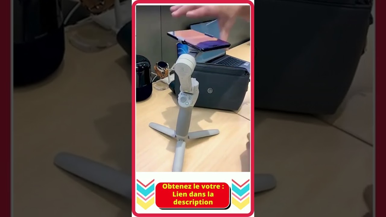Stabilisateur de t&eacute;l&eacute;phone : Stabilisateur &agrave; Cardan 3 Axes pour Smartphone #shorts