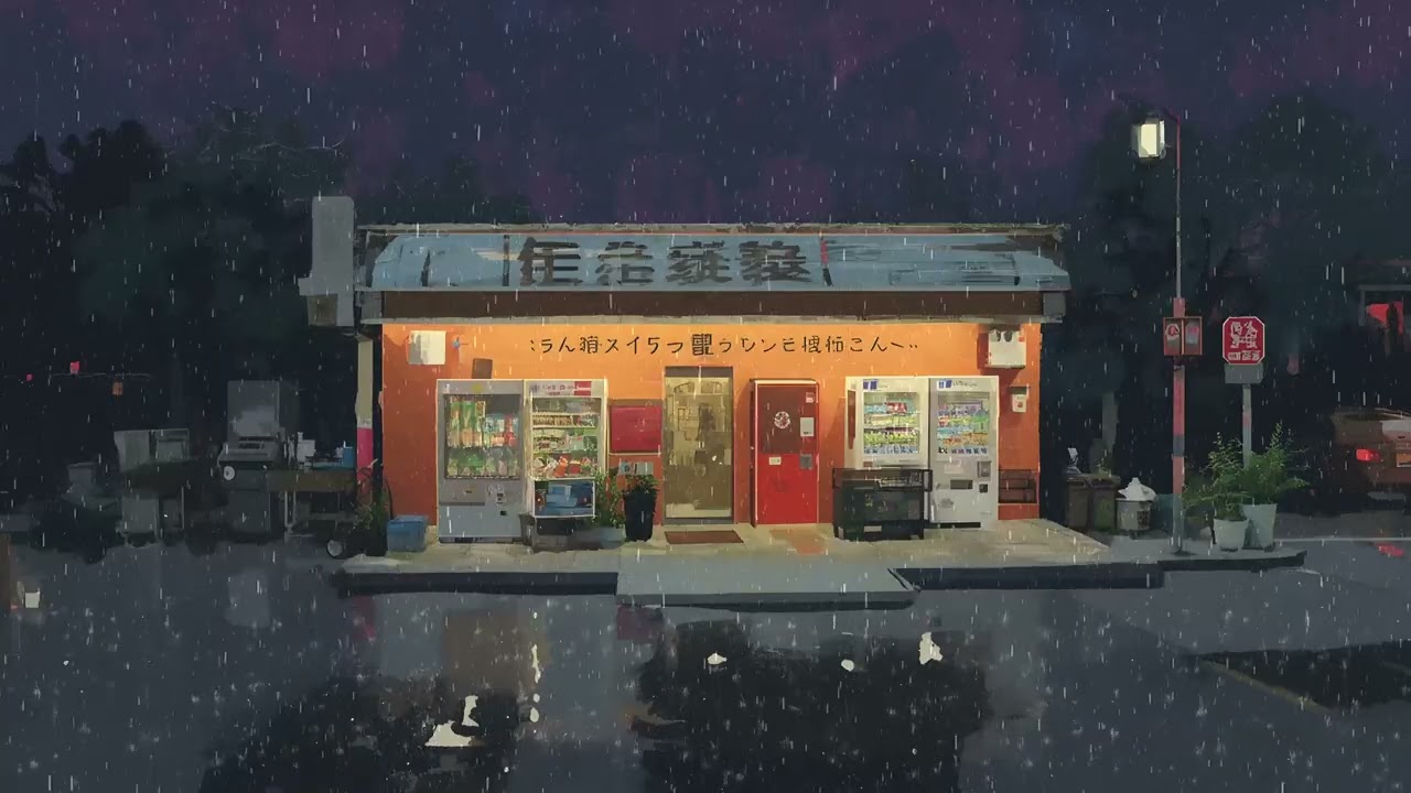 Rainy night in tokyo 🌃 lofi hip hop mix for study and work