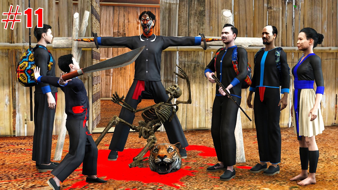 Dab Tsov Hlob Hlob Daim 11 Dab Neeg 3D Txaus Ntshai || Tsov Txia Neeg