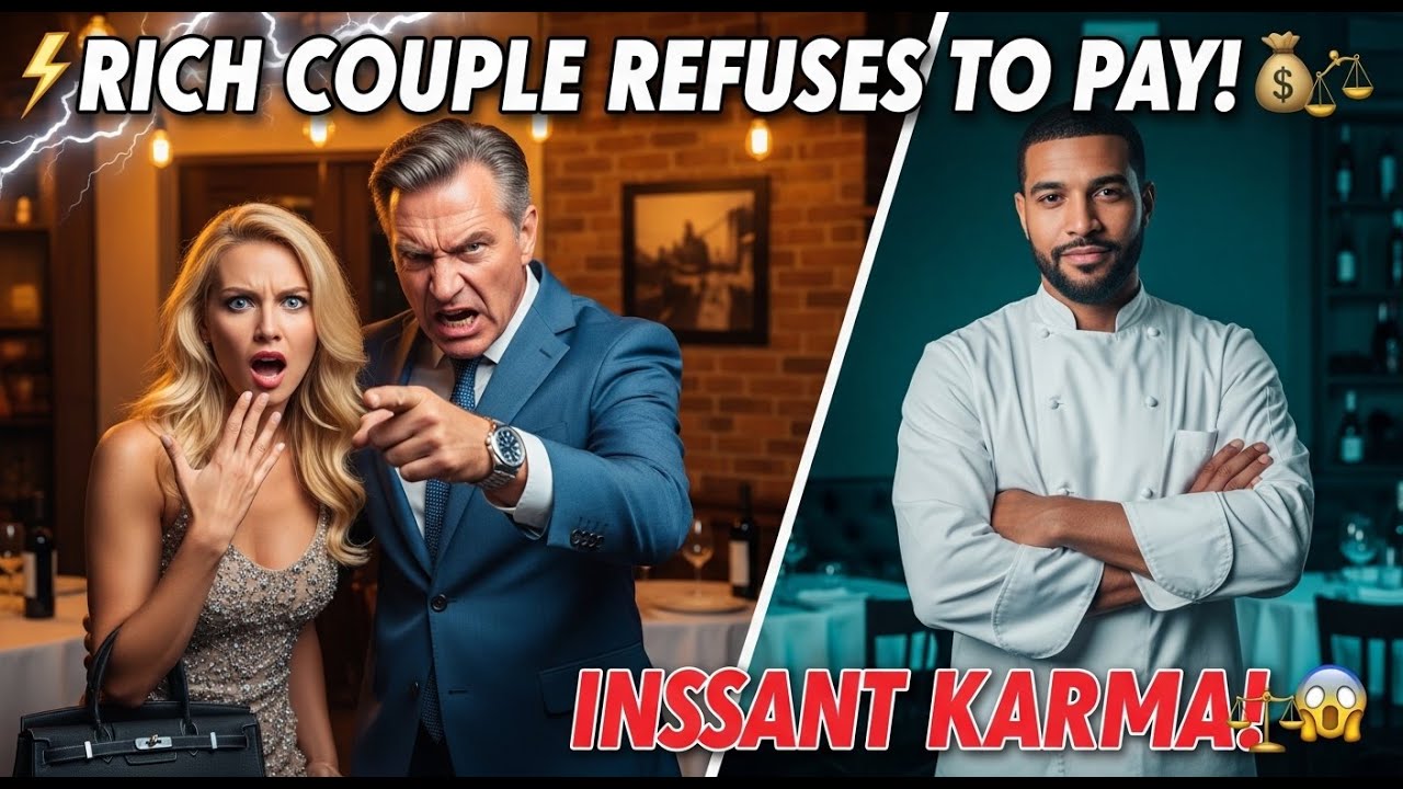 Rich Couple Refuses To Pay For Food