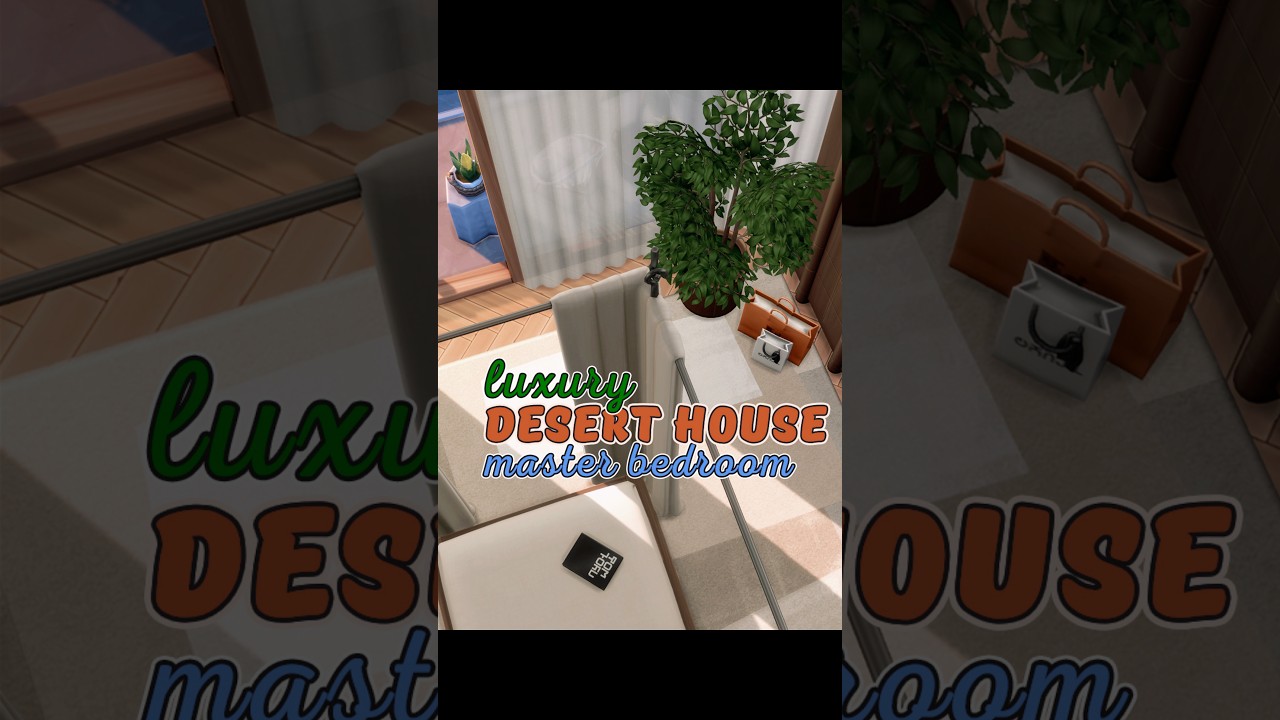 Master Bedroom for Luxury Desert House | The Sims 4 Speed Build