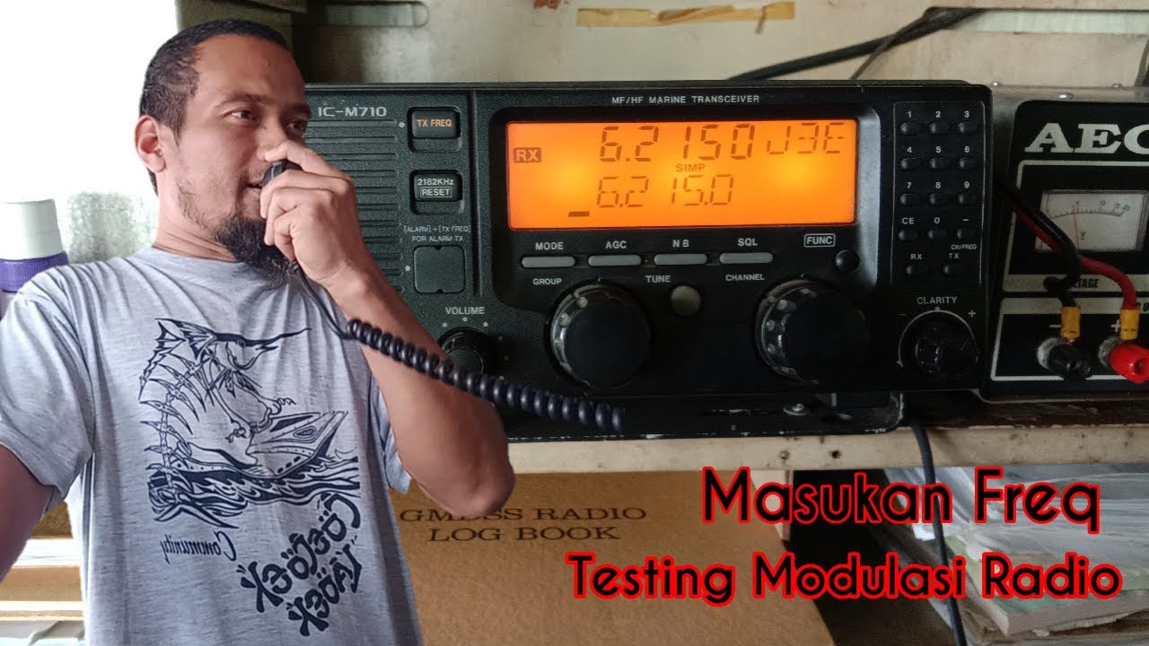 LEARN HOW TO SET THE FREQUENCY OF THE ICOM M710 IC SSB RADIO