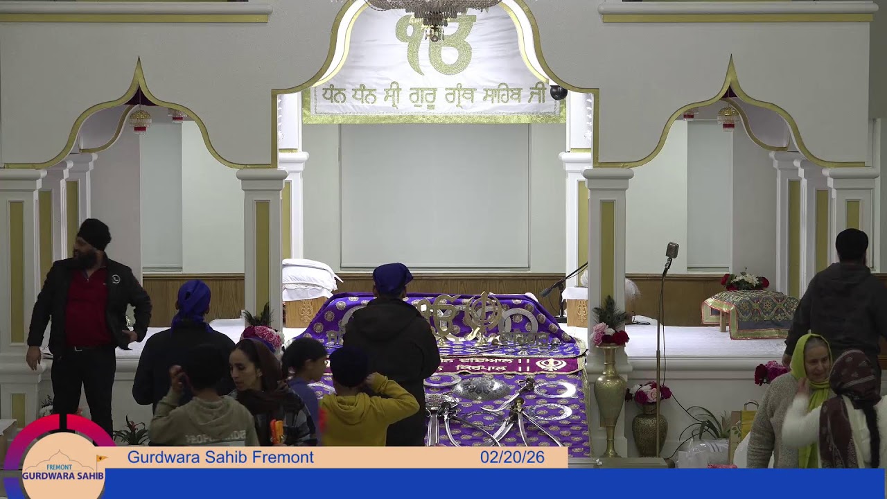 Gurdwara Sahib Fremont Evening Diwan 2026-02-20