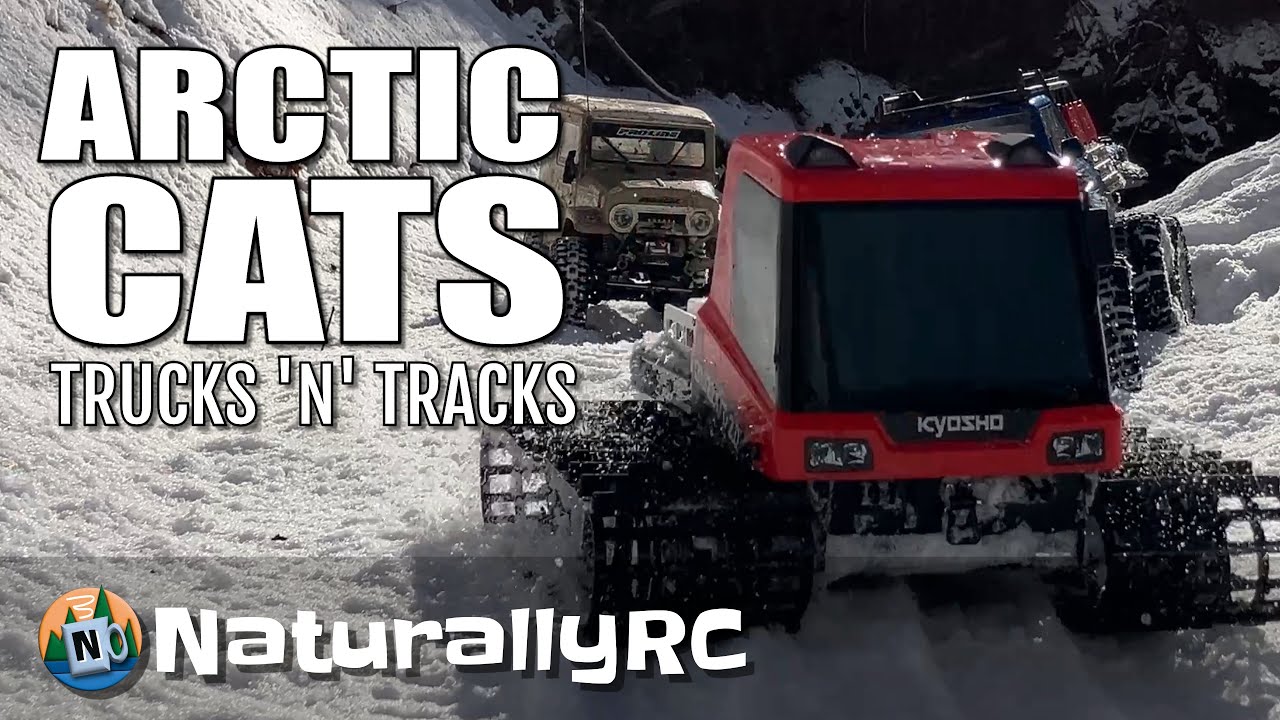 RC Vehicles on Tracks Rule the Snow in Canadian Group Trail Run