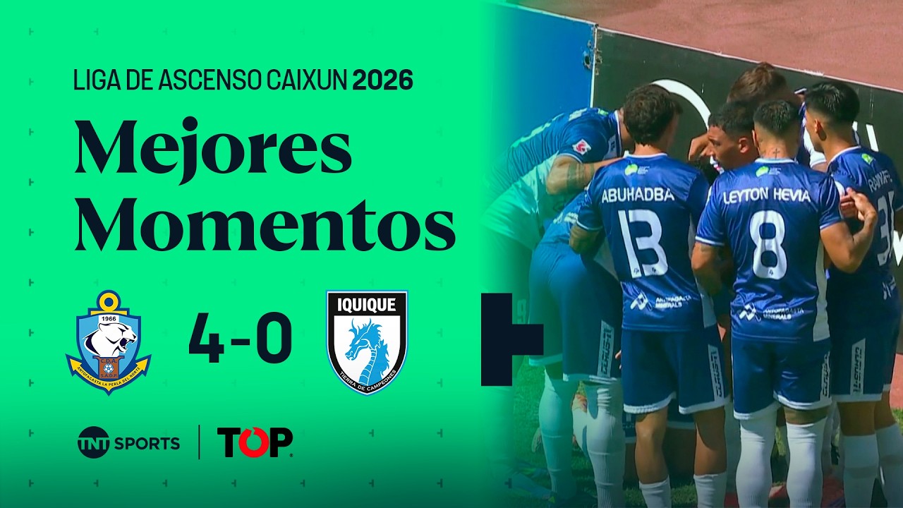 Compacto TOP | ⚪🔵 Dep. Antofagasta 4 - 0 🔵🐉 Dep. Iquique | Liga de Ascenso Caixun 2026 - Fecha 6