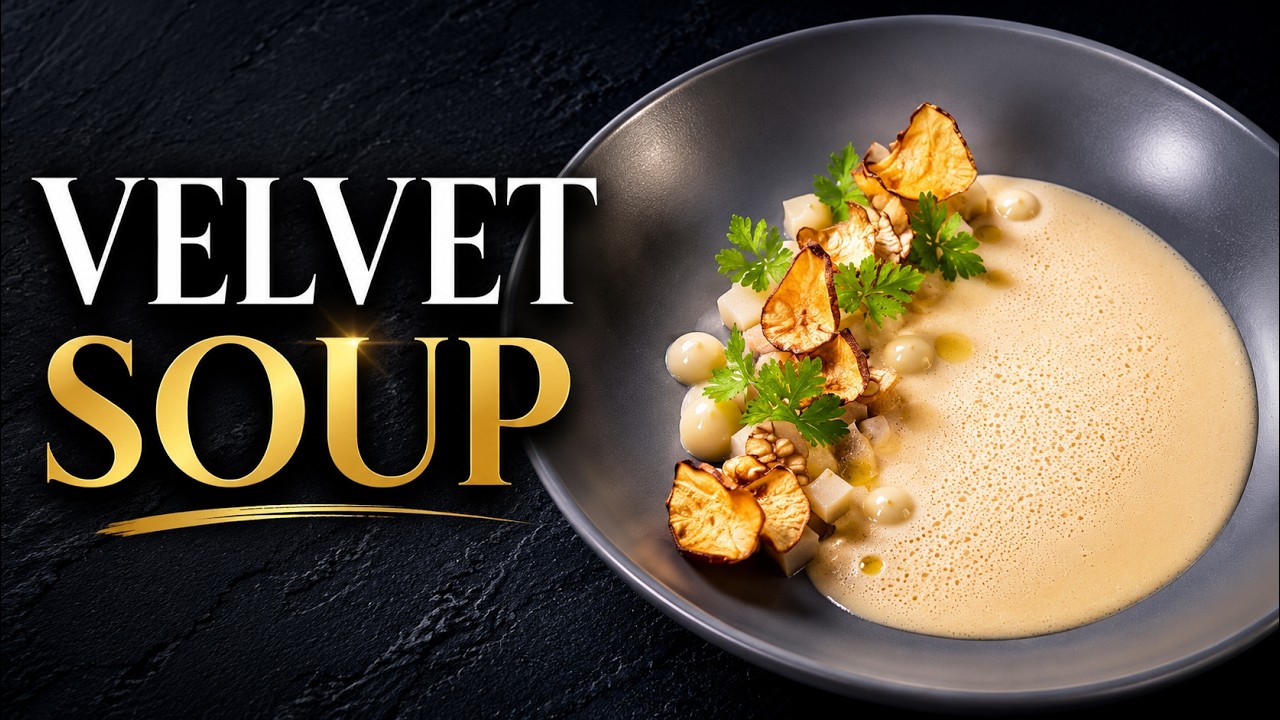 Fine dining JERUSALEM ARTICHOKE soup | Recipe by Gordon Ramsay