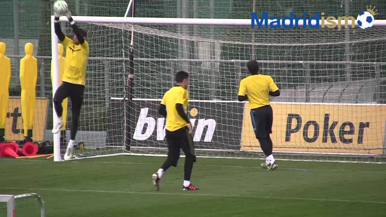 Iker Casillas and the Real Madrid Goal Keepers in Training