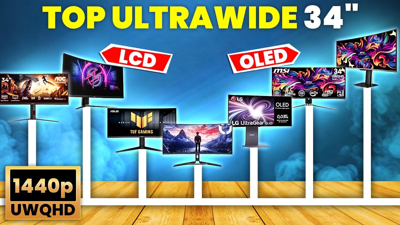 Los 5 Mejores MONITORES ULTRAWIDE 34