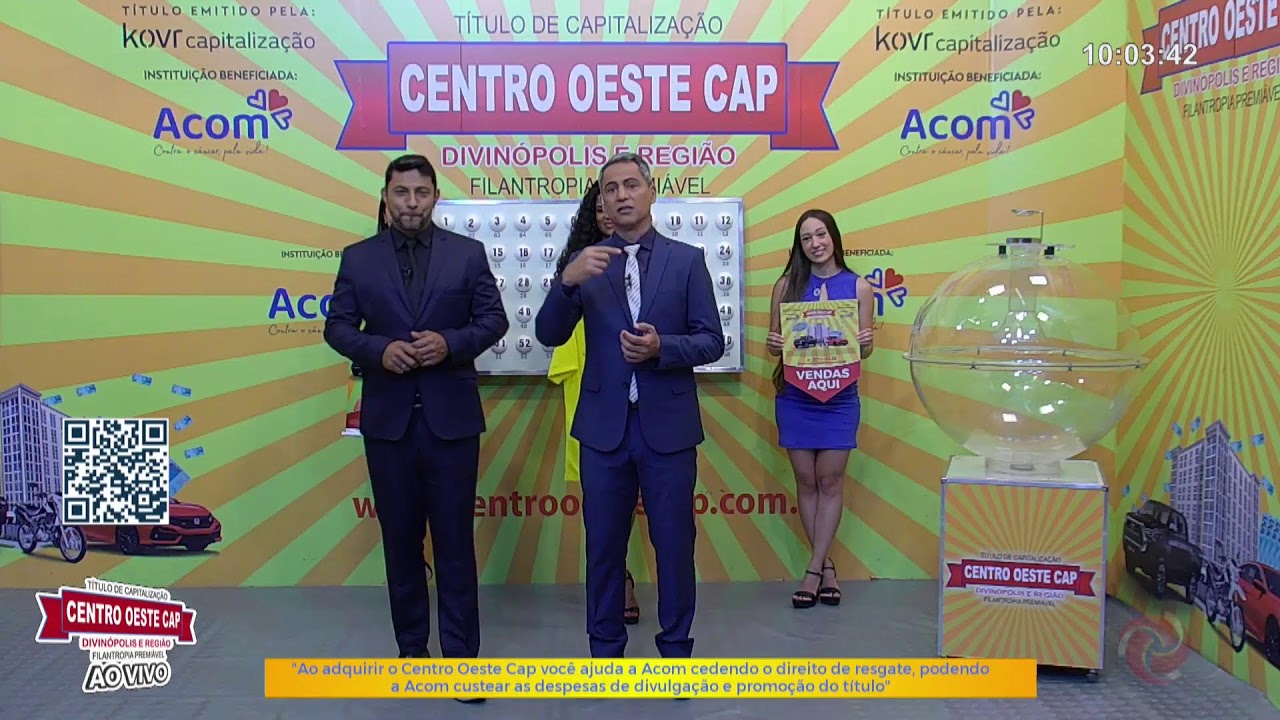 SORTEIO CENTRO OESTE CAP - AO VIVO   -   16/11/2025