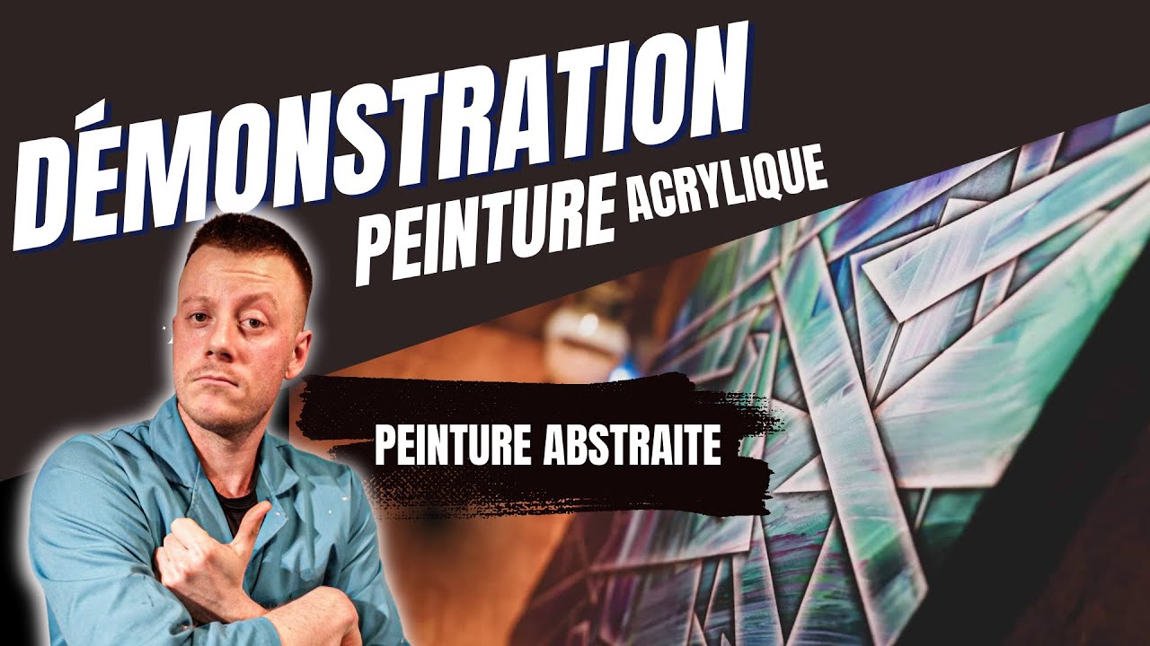 Gabriel Garneau | Frima | Cubisme, effet 3D, ruban masquer | Démonstration peinture abstraite