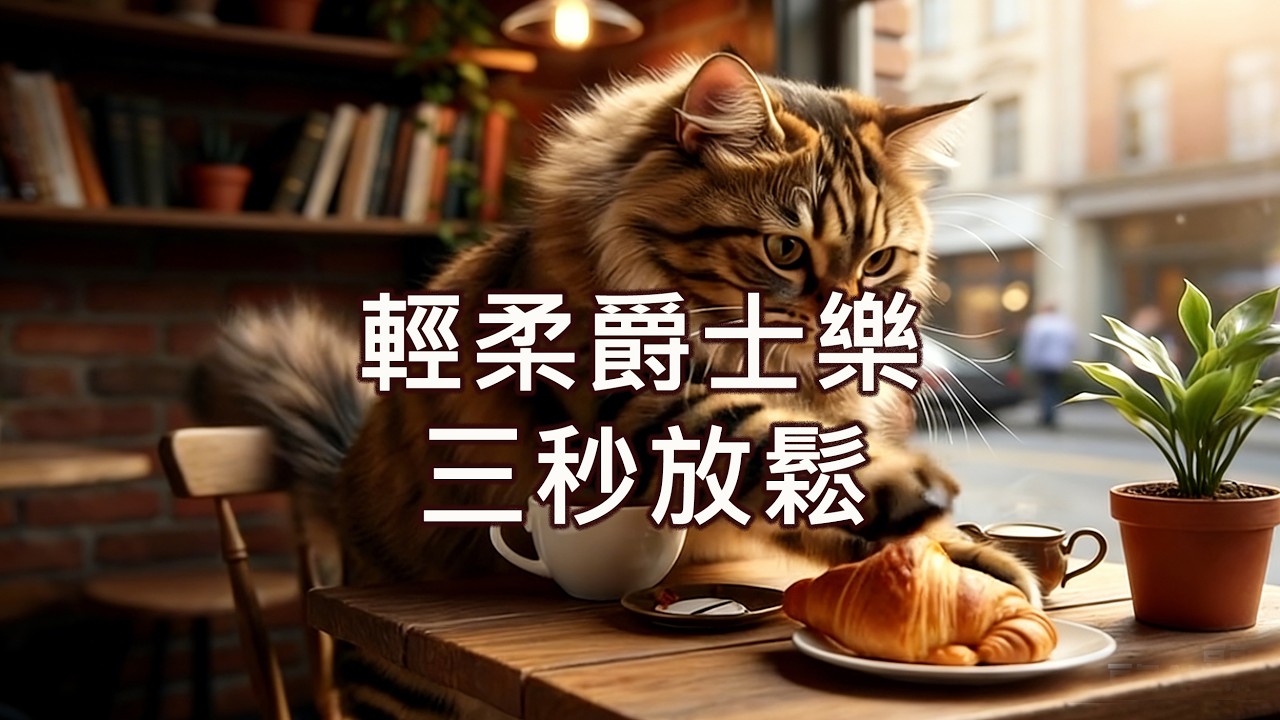 貓咪咖啡店 - 牛角包 ☕🐱 療癒JAZZ音樂 | 讀書/工作/放鬆背景音樂