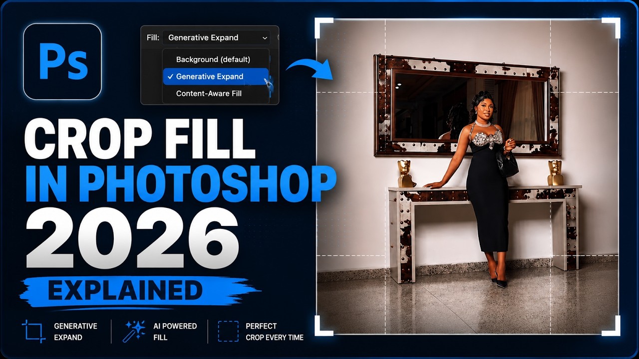 CROP FILL IN PHOTOSHOP 2026 EXPLAINED