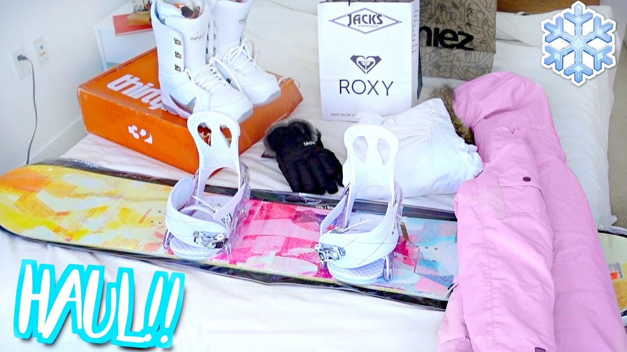 HUGE SNOWBOARDING HAUL!!! Vlogmas Day 3!!