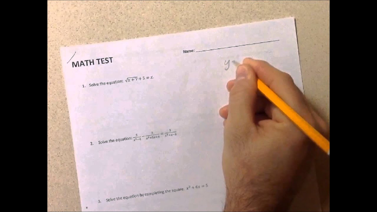 How To Study for A Math Test