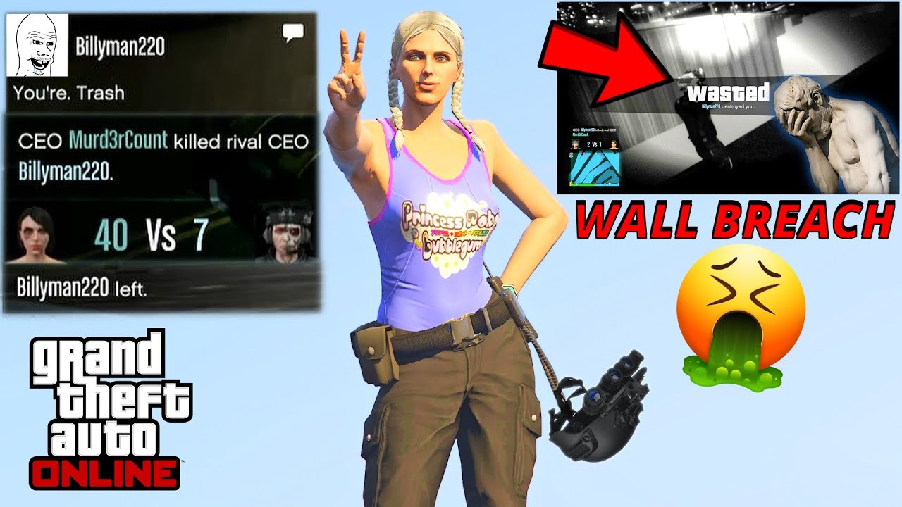 A Garbage Wall Breaching Griefer Gets Punished (GTA Online)