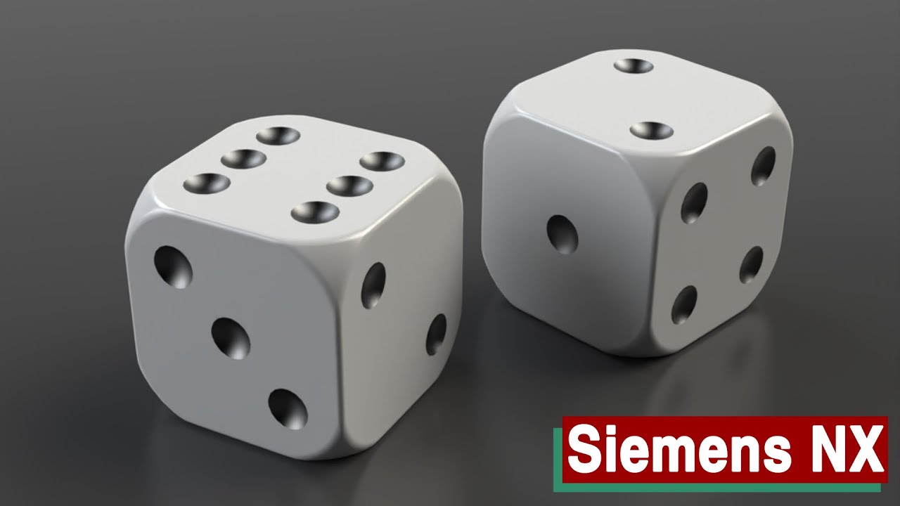 How to  model a dice in Siemens NX with synchronous modeling