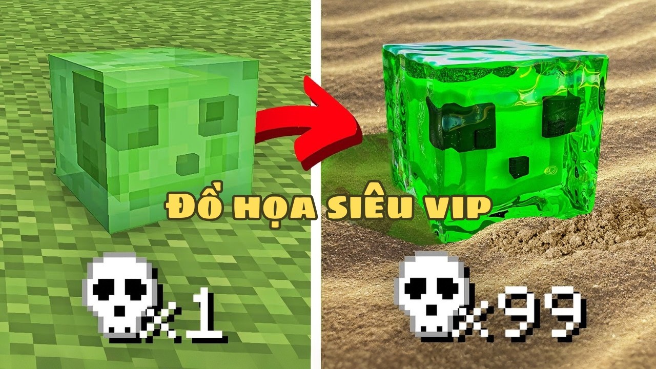 Minecraft Tôi nâng cấp đồ họa cứ sau mỗi lần ngủm_FishMC.