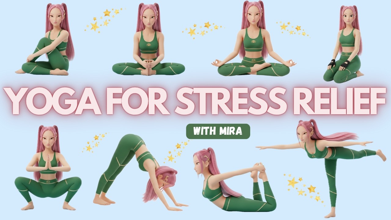 Yoga for Stress Relief for Kids | Calm & Focus with Kpop Mira